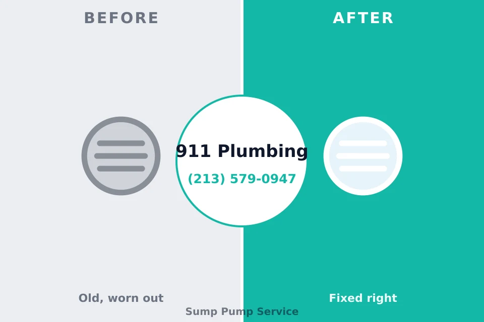 Before and after: plumbing repair Fond du Lac, WI